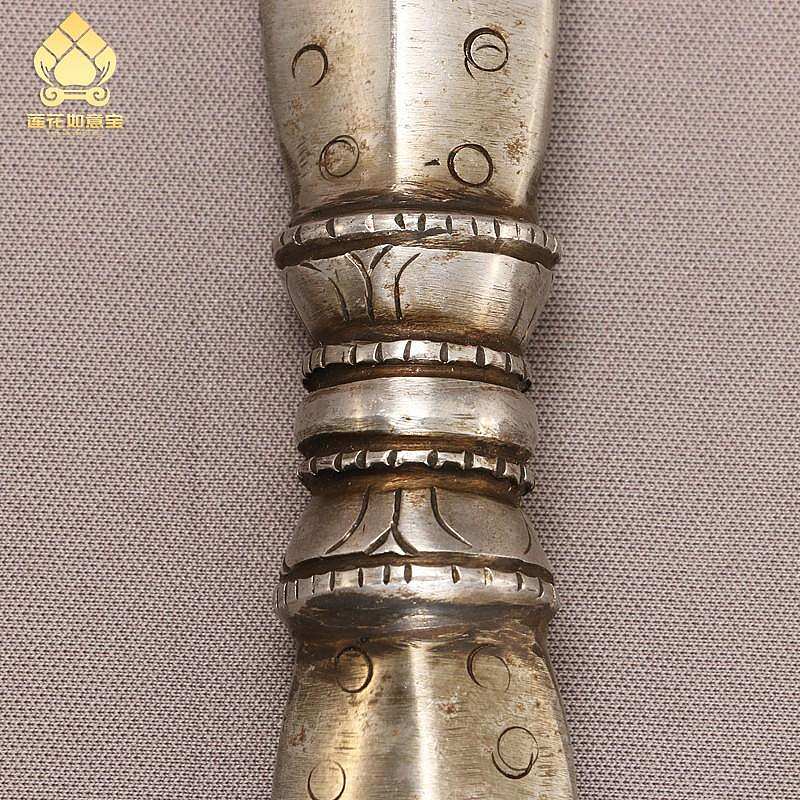 金剛杵藏傳用品密宗一字剛杵獨股杵尼泊爾進口手工生鐵剛橛法器藏