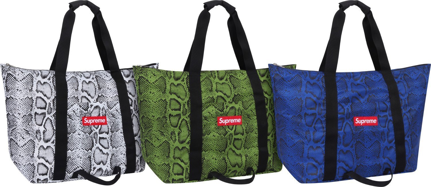 Supreme】12SS BOX LOGO SNAKE TOTE BAG supreme バックパック