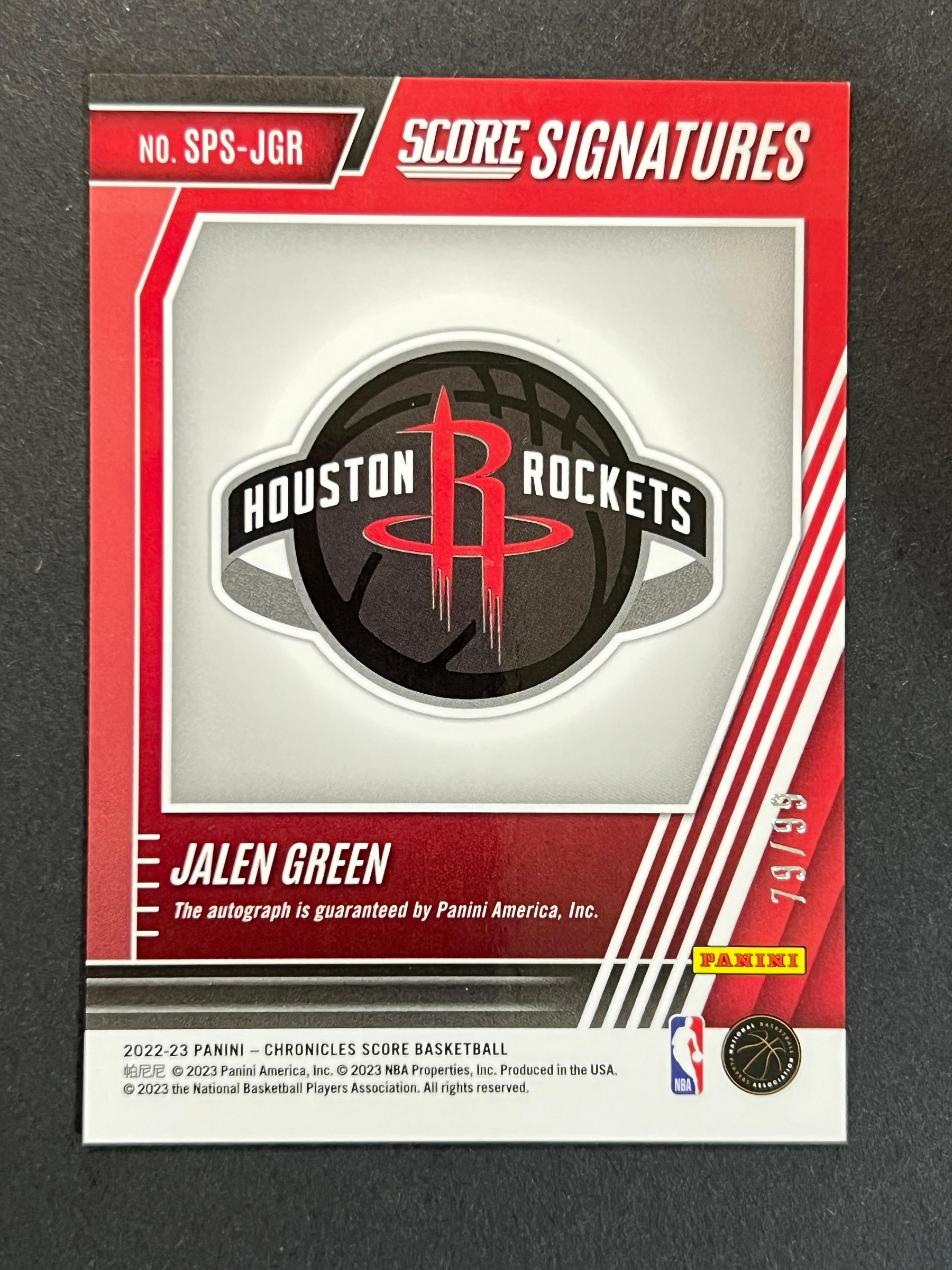 限量/99 Jalen Green 簽名AUTO CHRONICLES 編年史2022-23 391 | Yahoo拍賣