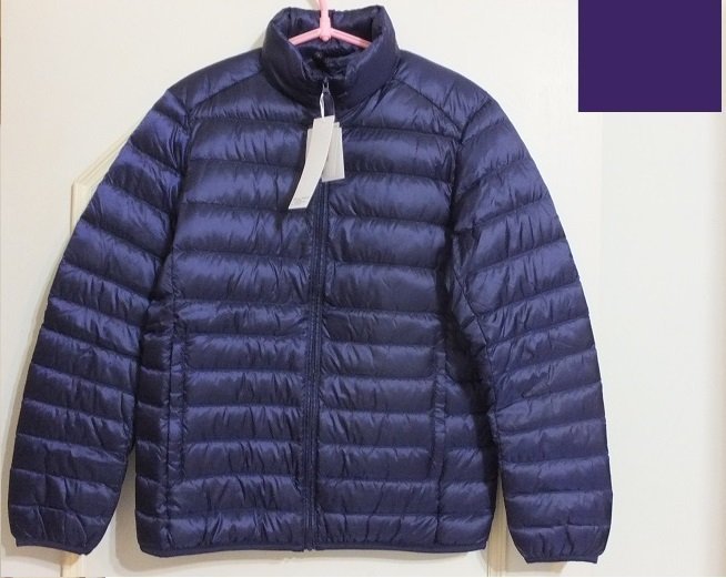 日本品牌 Uniqlo 特級極輕羽絨 羽絨衣/ 羽絨外套 (男)- 深紫色-S- 新-原價2490