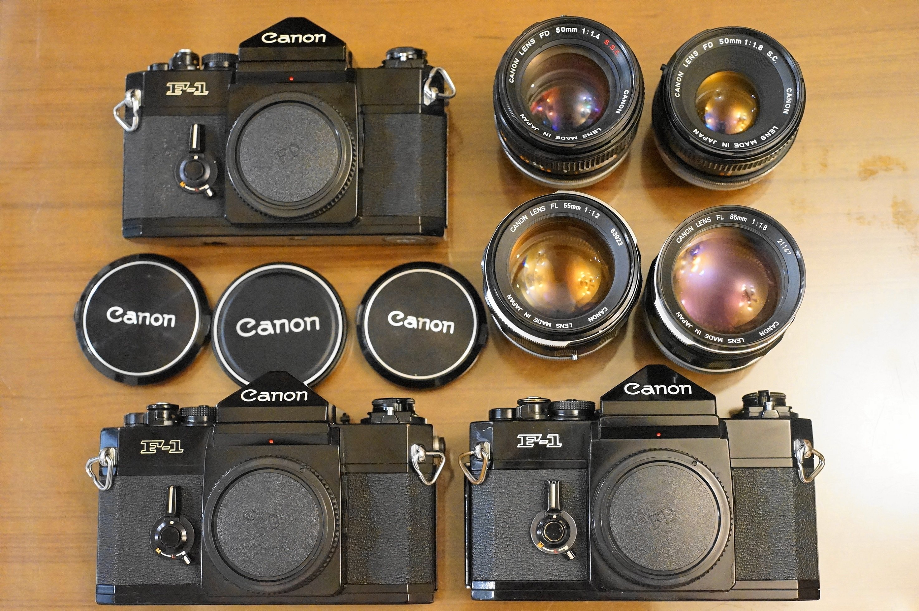 初代+後代 Canon F1 F-1旗艦底片機FD 50mm SSC FL 55mm F1.2 85mm 135mm人像