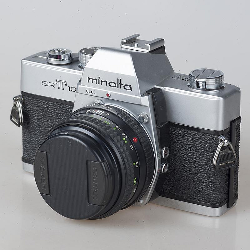 Minolta美能達SRT101套組50mm F1.7鏡頭經典全幅復古膠片相機中古