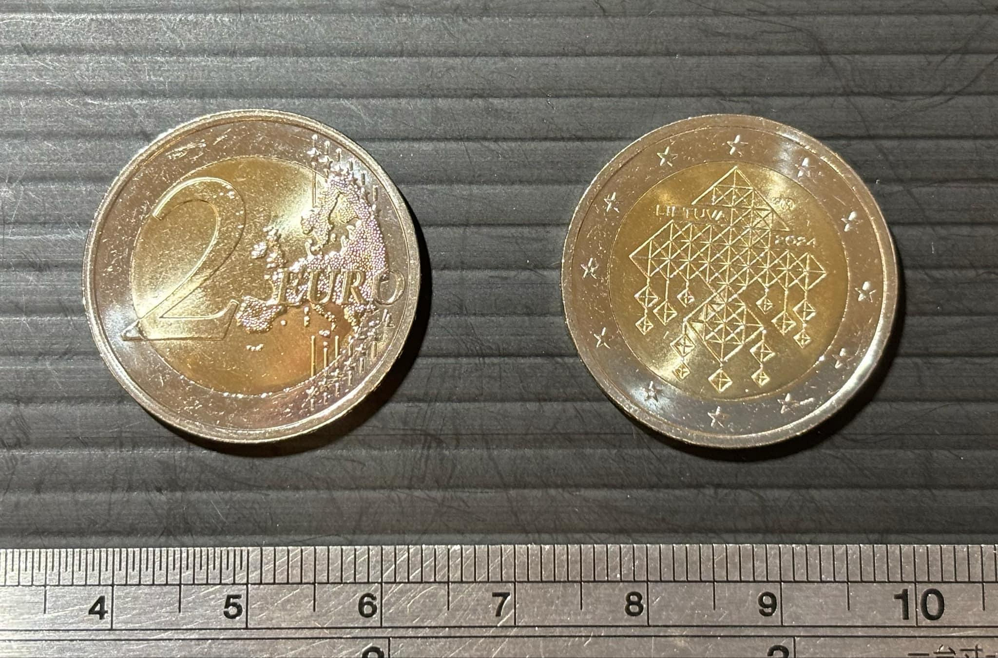 超值硬幣】立陶宛2024年二歐元2EURO 雙色紀念幣一枚UNESCO 索代秸稈園圖案新發行~ | Yahoo拍賣