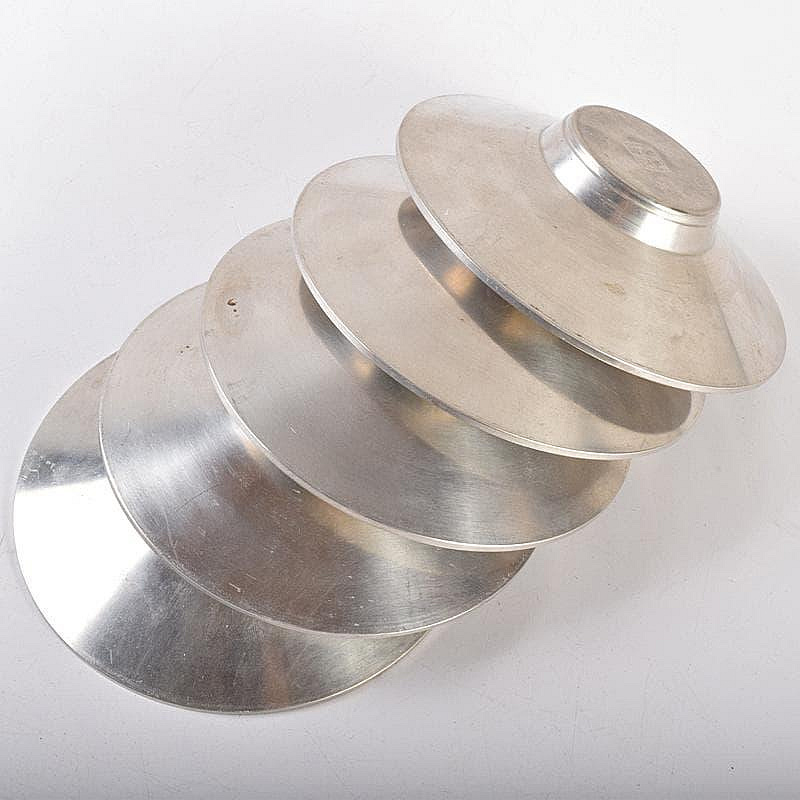 煎茶道具平安英青堂造純錫園式茶托五客合計約588g共箱MR7702 | Yahoo拍賣