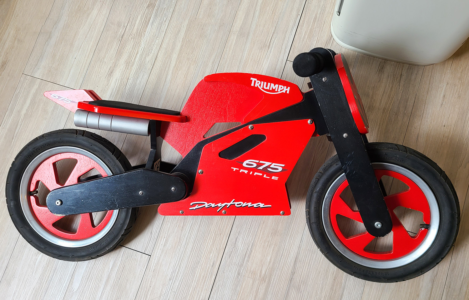 稀有凱旋Triumph Daytona 675 木頭兒童滑步車 學步車 童車ducati bmw
