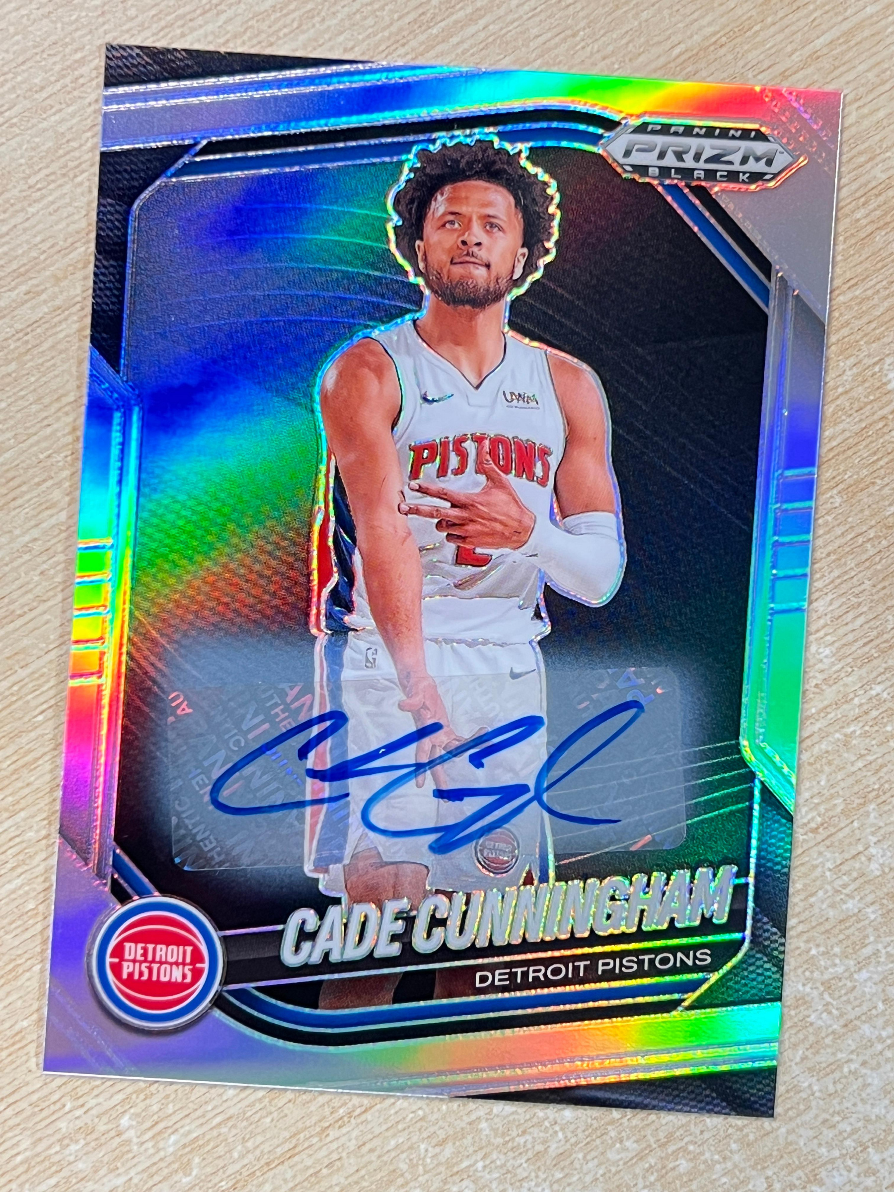 Cade Cunningham 銀亮SILVER 簽名AUTO PRIZM BLACK 2024-25 30 | Yahoo拍賣