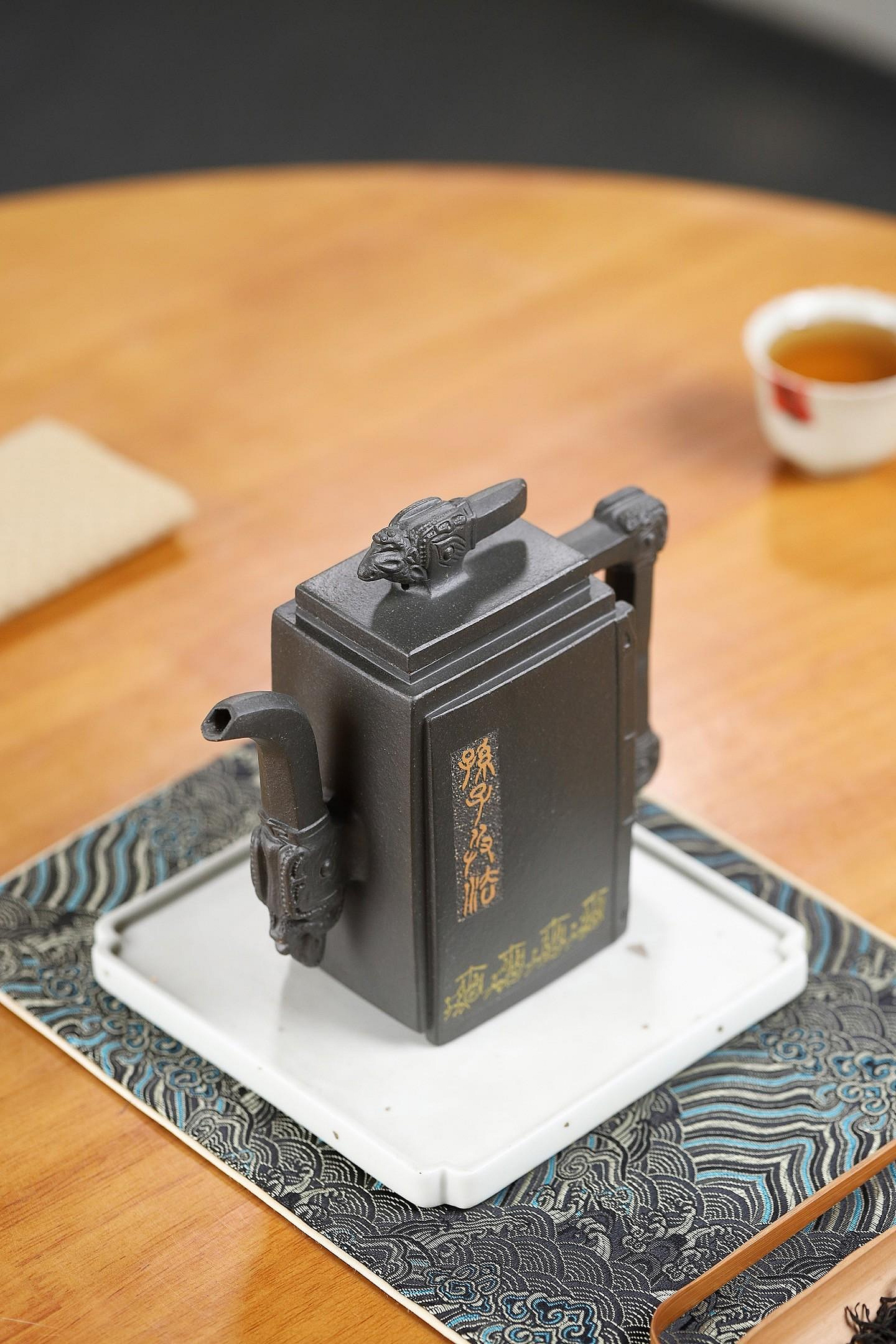 南京博物院藏品——孫子兵法高溫老綠泥470cc國家級工藝美術師楊軍保作品