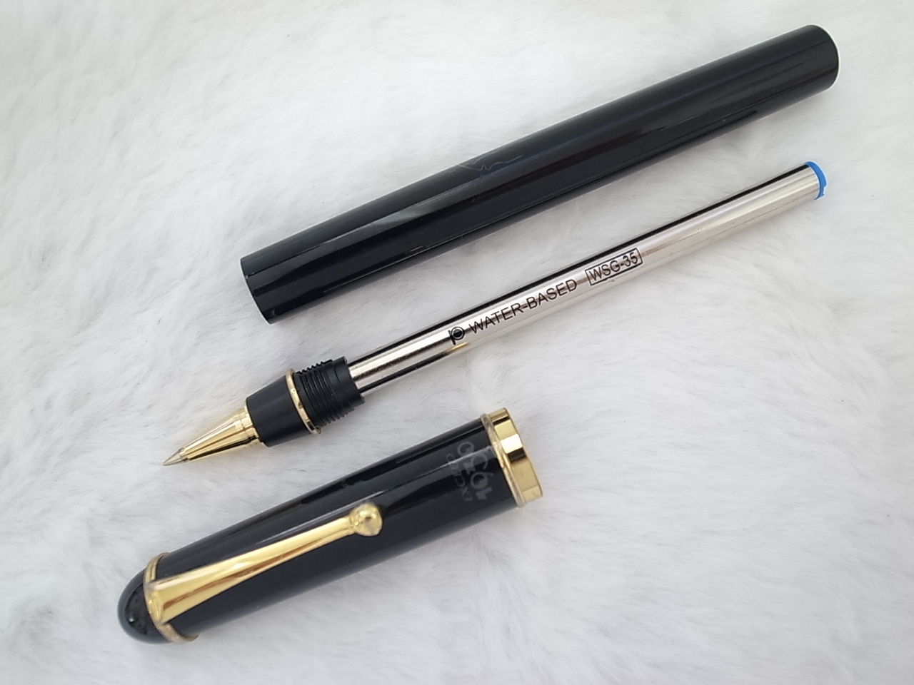 BA769 日本三菱文具製EXCEED 1930 復古黑桿鋼珠筆(7成新)(粗桿