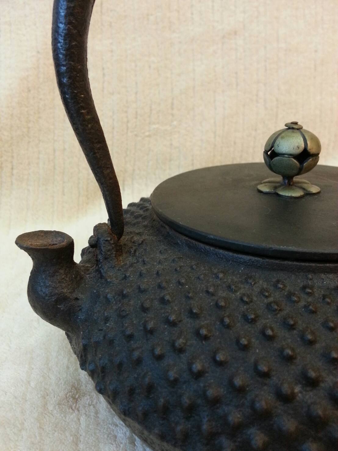 茶客ページ 龍文堂 造 鉄瓶 銅製蓋 時代鉄瓶 時代物 煎茶道具 1301 龍文堂 造 鉄瓶 銅製蓋 時代鉄瓶 時代物 煎茶道具
