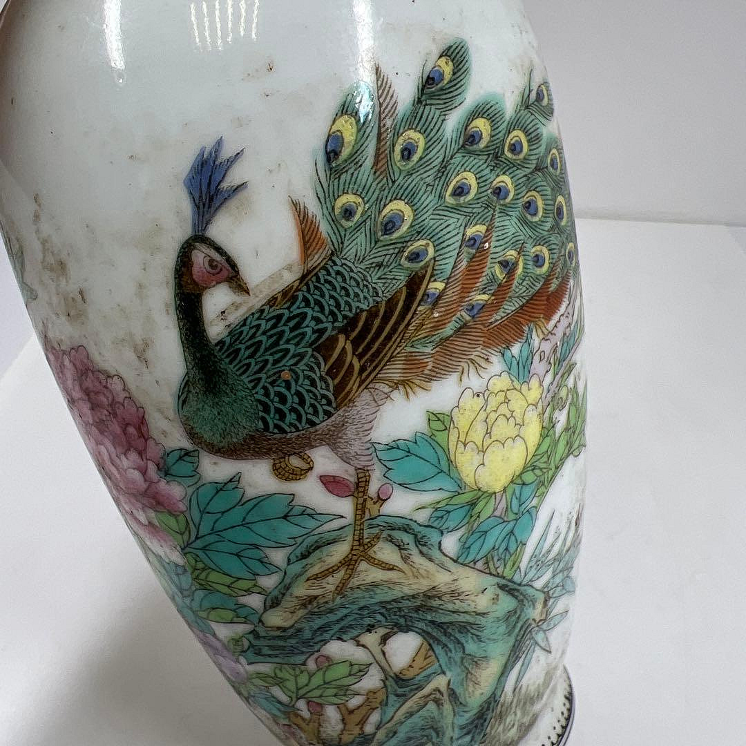 ⭐️美品⭐️大型中国景德镇花瓶 景德鎮花瓶粉彩中國美術高26cm | Yahoo拍賣