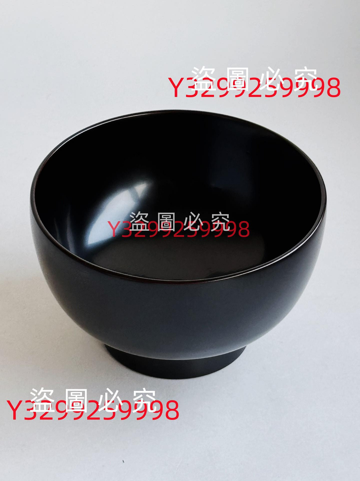 日本漆器作家｜山本英明面碗溜塗越前漆器木胎大漆産地：日本尺寸古董
