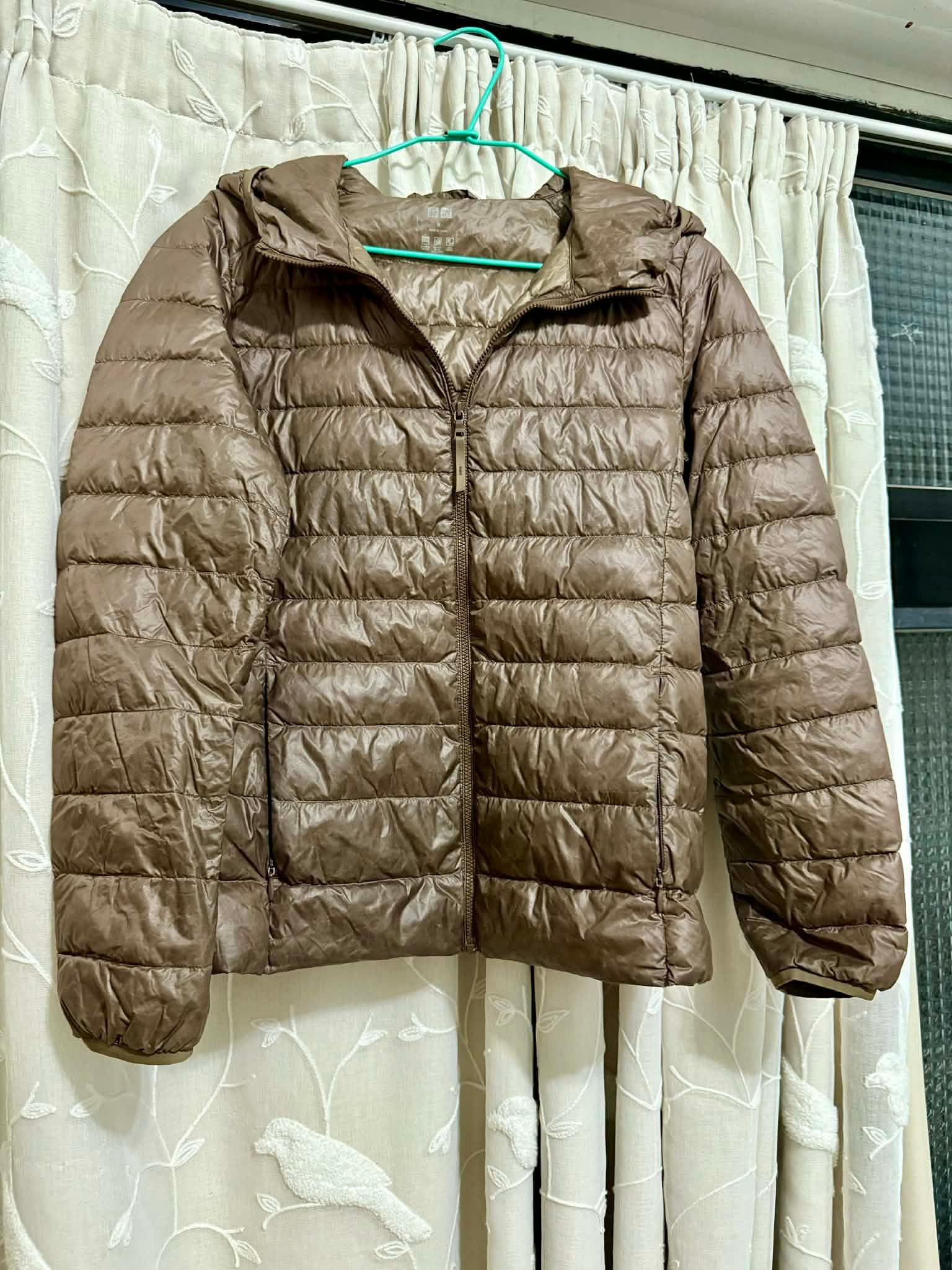 UNIQLO 輕羽絨外套 M號 咖啡色