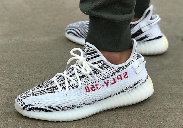 雙貼 HJ - ADIDAS YEEZY BOOST 350 V2 ZEBRA 白斑馬CP9654 珍藏商品