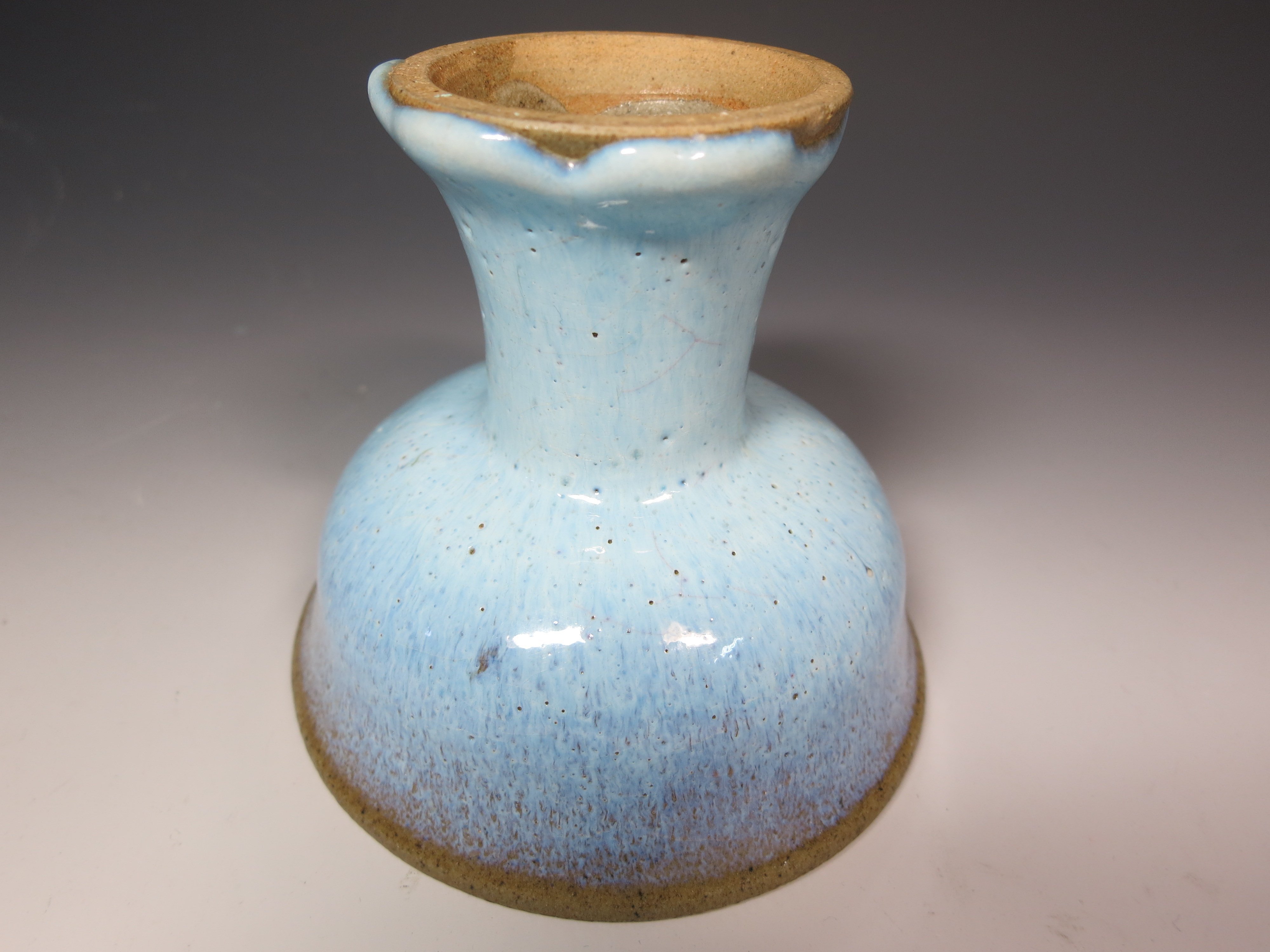 天青釉 天藍釉蘋果尊 大清康煕年製 款 中国美術 古玩 唐物 擺件 SN59 天青釉 天藍釉蘋果尊 大清康煕年製 款 中国美術 古玩 唐物 擺件 SN59