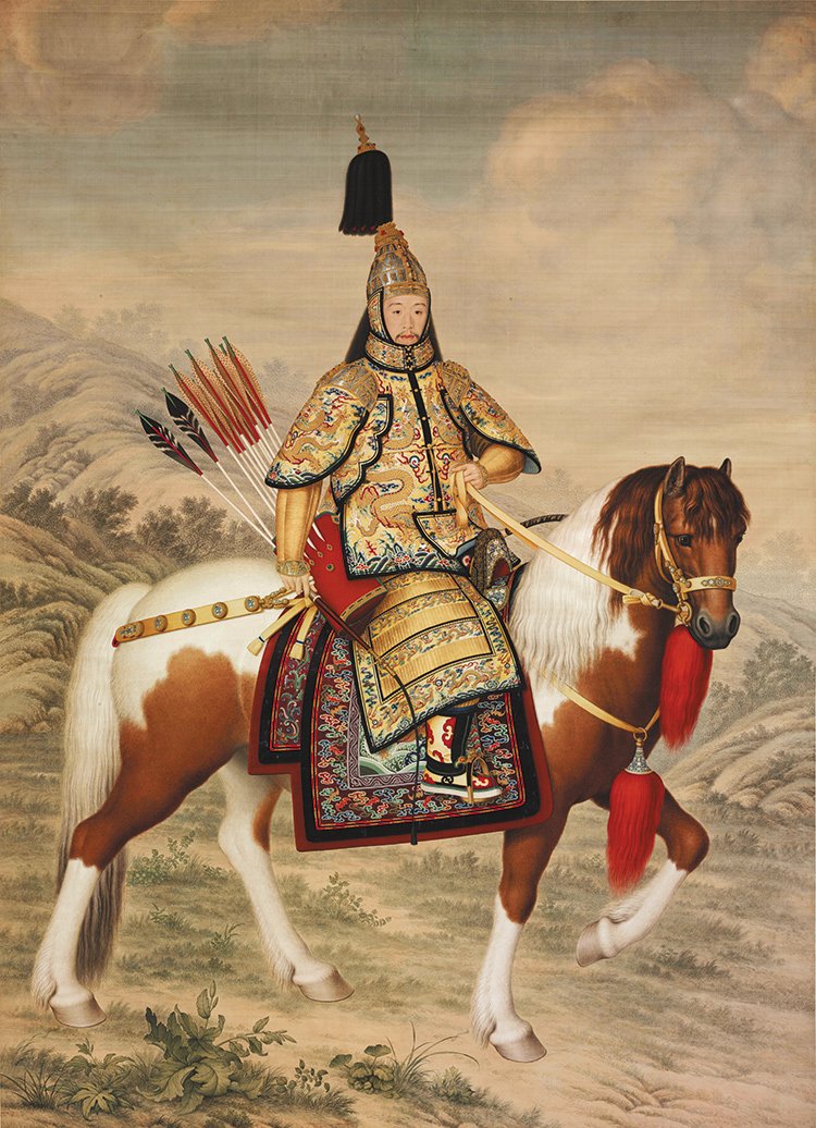 清代 中国美術 馬！馬！馬！乾隆八駿圖、大型絵画（複製品） 清郎世寧八駿圖軸- 故宮