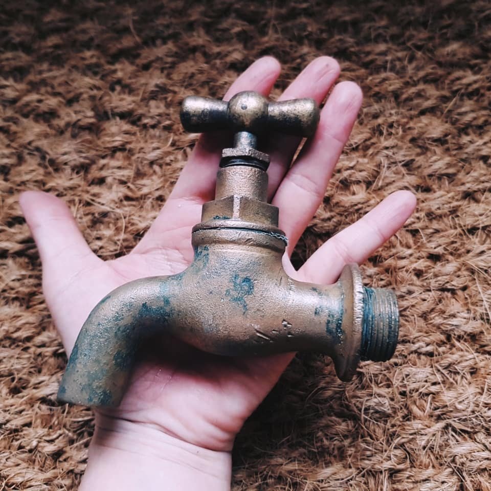 已售出】早期船舶品黃銅水龍頭大顆黃銅水龍頭船舶拆船貨懷舊感古早味