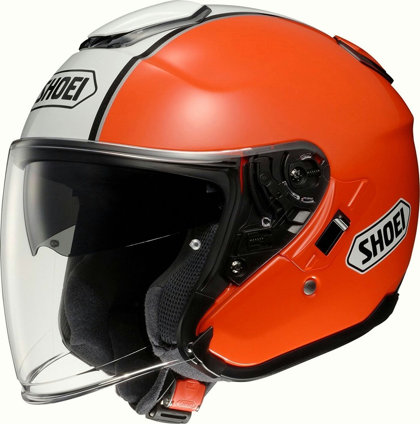 全新現貨∼可分期∼日本SHOEI J-Cruise CORSO TC-8橘白3/4安全帽含墨片