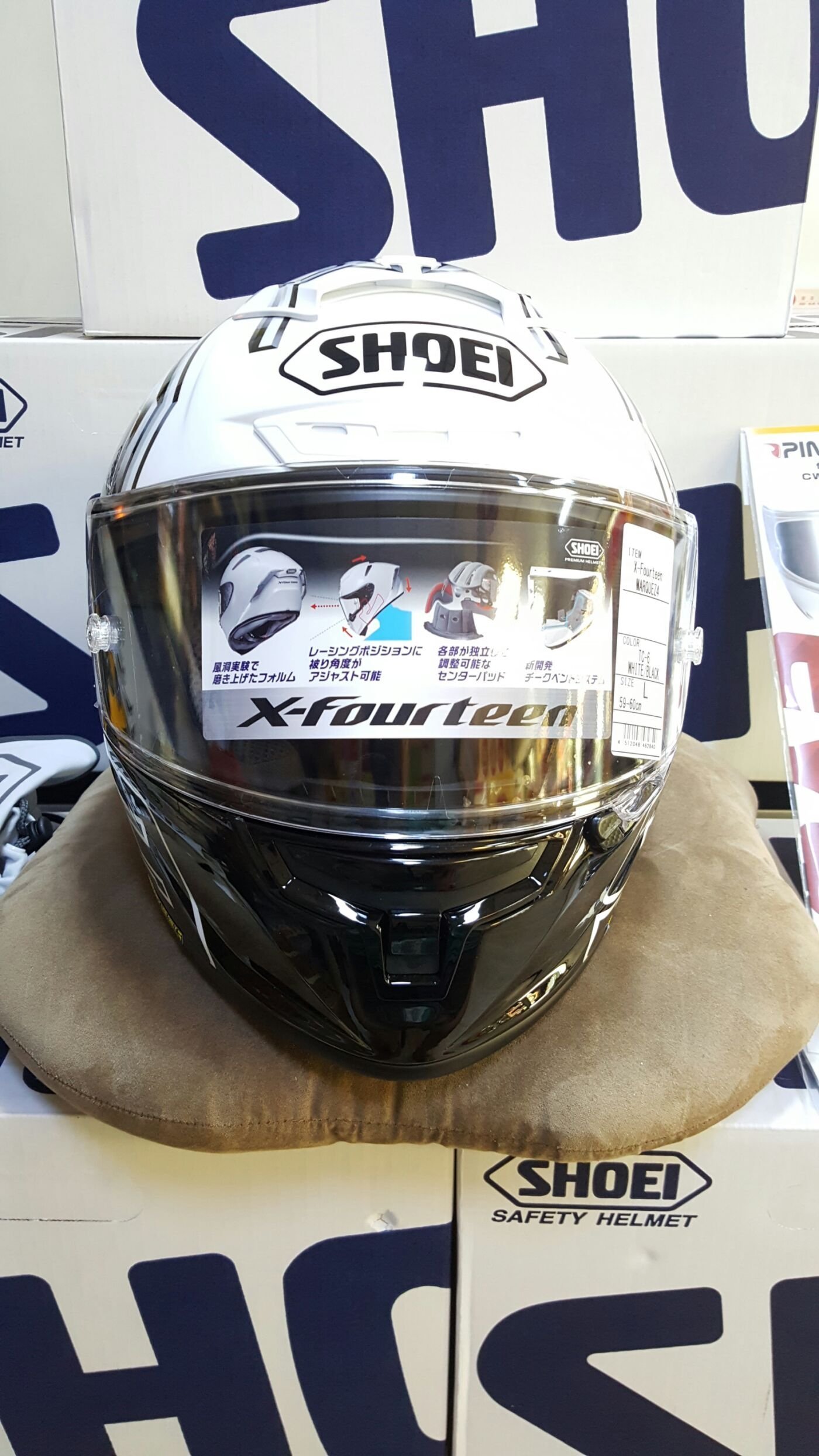 SHOEI X-Fourteen MARQUEZ4 TC-6 白アリ Webike | SHOEI ショウエイ X