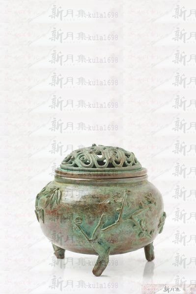須賀月芳　高岡銅器3足 香炉 寿 香立 風炉 須賀月芳 高岡銅器3足 香炉 寿 香立 風炉