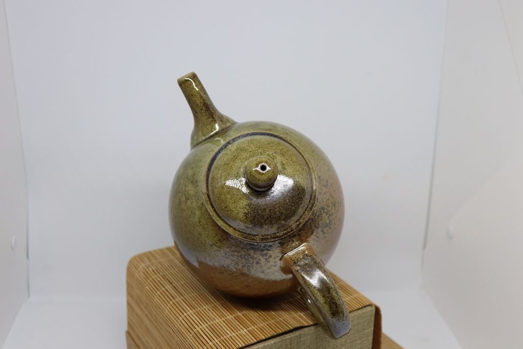 台灣作家柴燒壺林義元特大750ml 手拉坏手工茶壺自然落灰無釉裸燒茶具