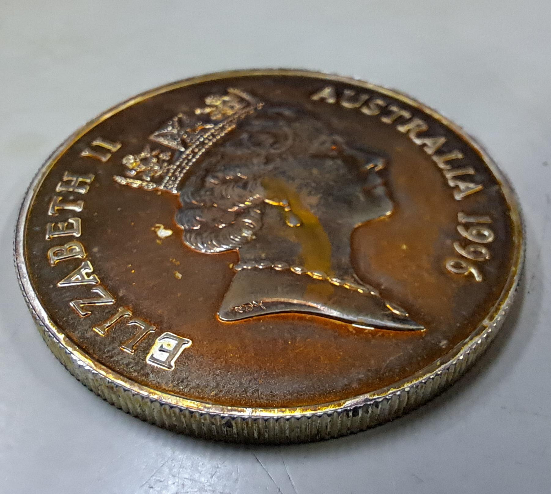 永誠精品尋寶地NO.8133 澳洲紀念銀幣1996 袋鼠伊莉莎白二世紀念幣銀幣錢幣| Yahoo拍賣