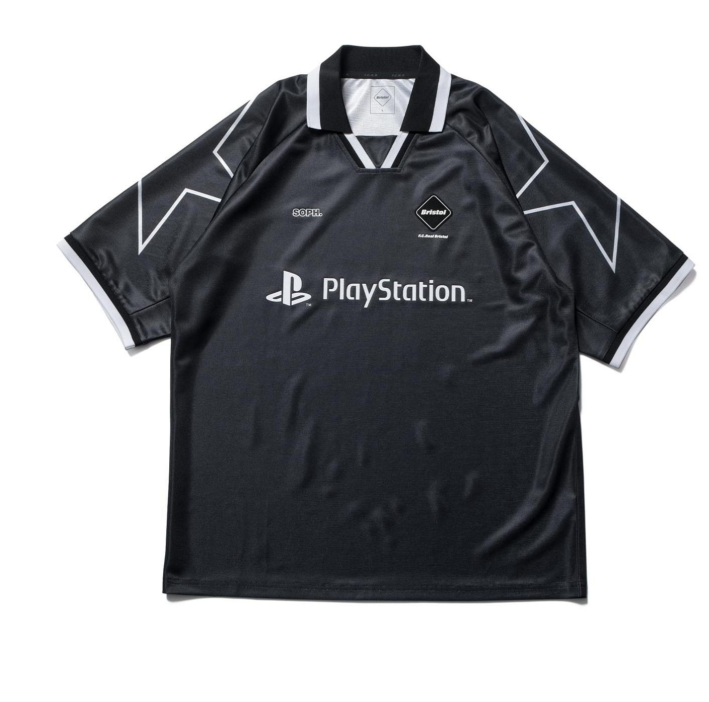 白 S　FCRB STAR S/S GAME SHIRT PlayStation F.C.Real Bristol × PlayStation 
