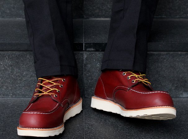 全新Red Wing 9106 Moc Toe Boots 方頭深酒紅棕9D redwing | Yahoo拍賣