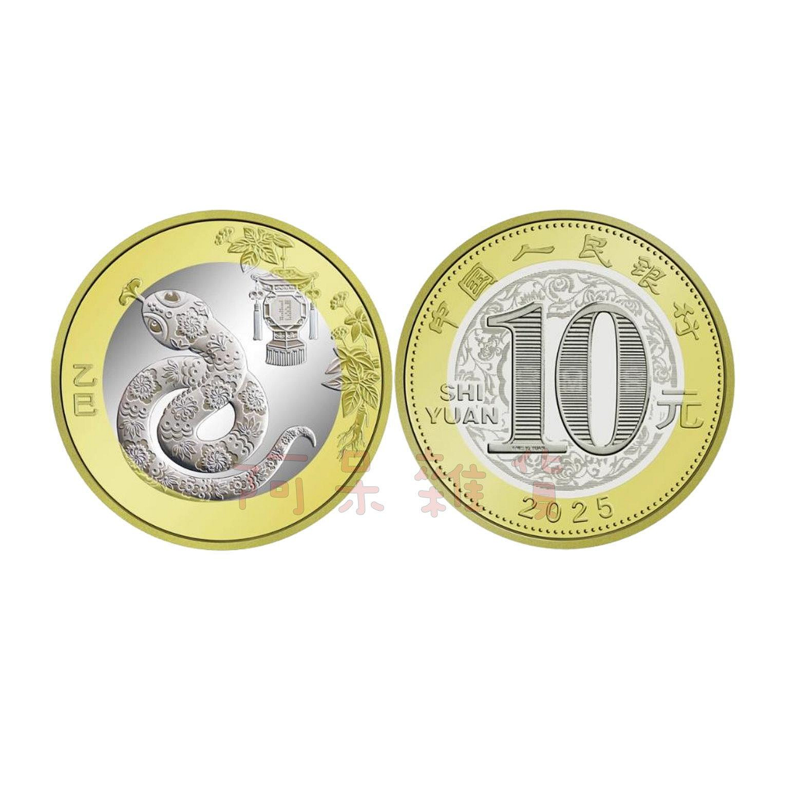 2025年現貨全新蛇年10元中央銀行114年紀念附保護殼紀念雙色非現行流通| Yahoo拍賣