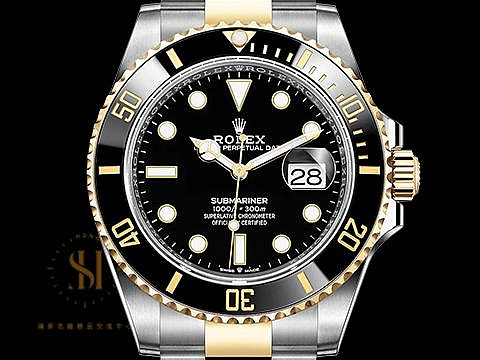 【鴻昇名錶】ROLEX 勞力士 Submariner 潛航者 126613LN 126613 LN 半金 黑水鬼 陶瓷框 最新款 2022保單 新卡AH413