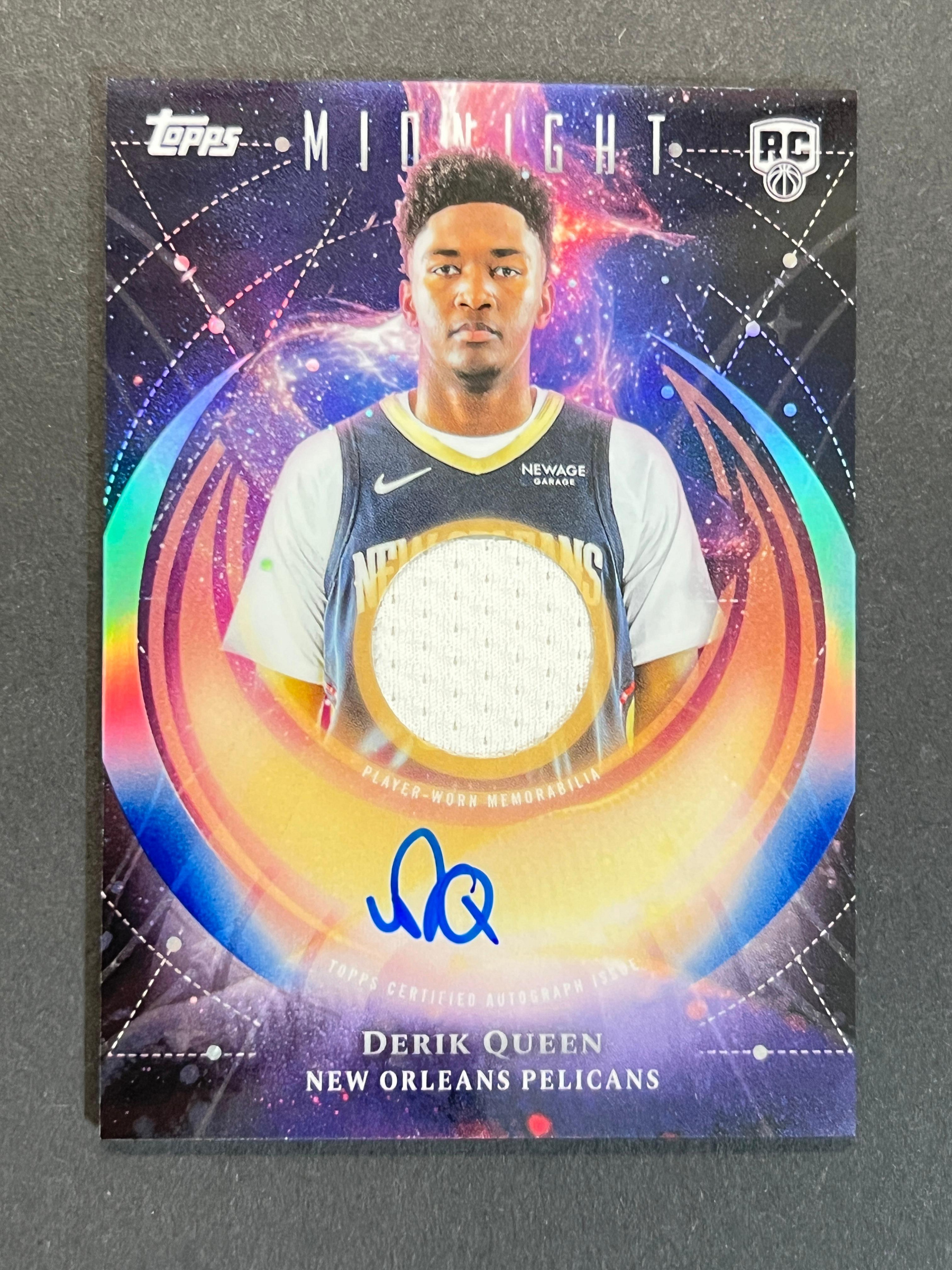 Derik Queen RPA 卡面簽AUTO TOPPS MIDNIGHT 2025-26 新人RC 246 