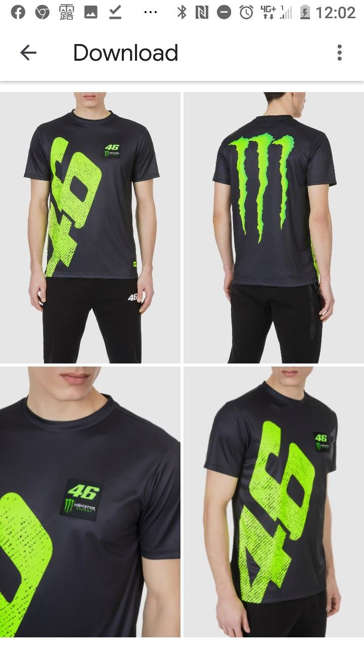 預購正品全新motogp 魔爪VR46 MONSTER energy Spencer T-shirt 廠隊