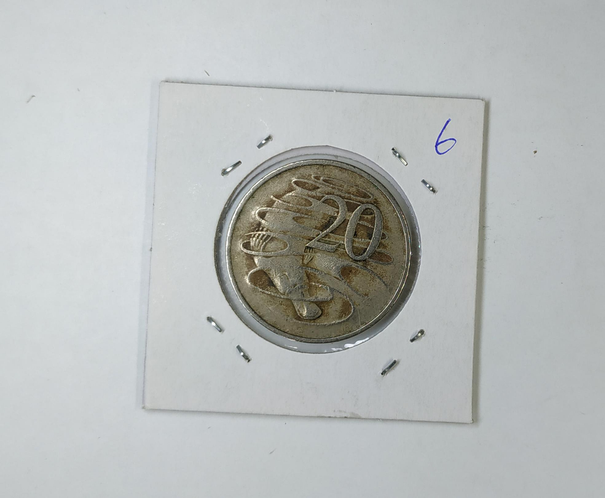 澳洲1966年20分硬幣１枚。－－－－－－6－－－澳大利亞| Yahoo拍賣