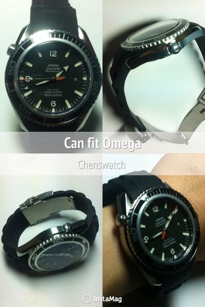 【錶帶家】20mm 22mm (矽膠錶帶非鋼帶) 代用 帝舵 Tudor 勞力士 遊艇  Omega 007 Rolex