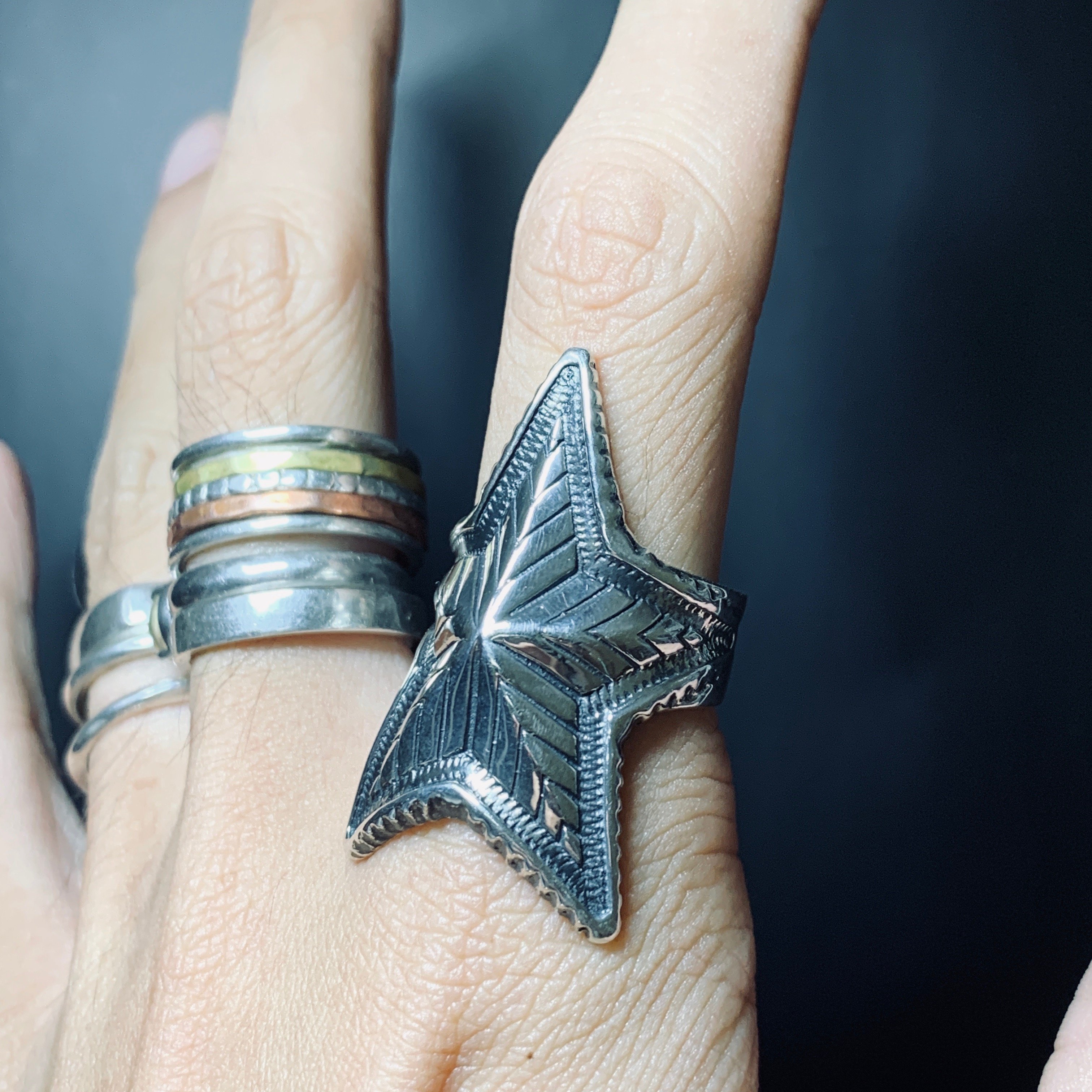 アクセサリー CODY SANDERSON Depp Star Ring silver925 Cody Sanderson Depp Star Ring - 2 - Native Feather | 日本の