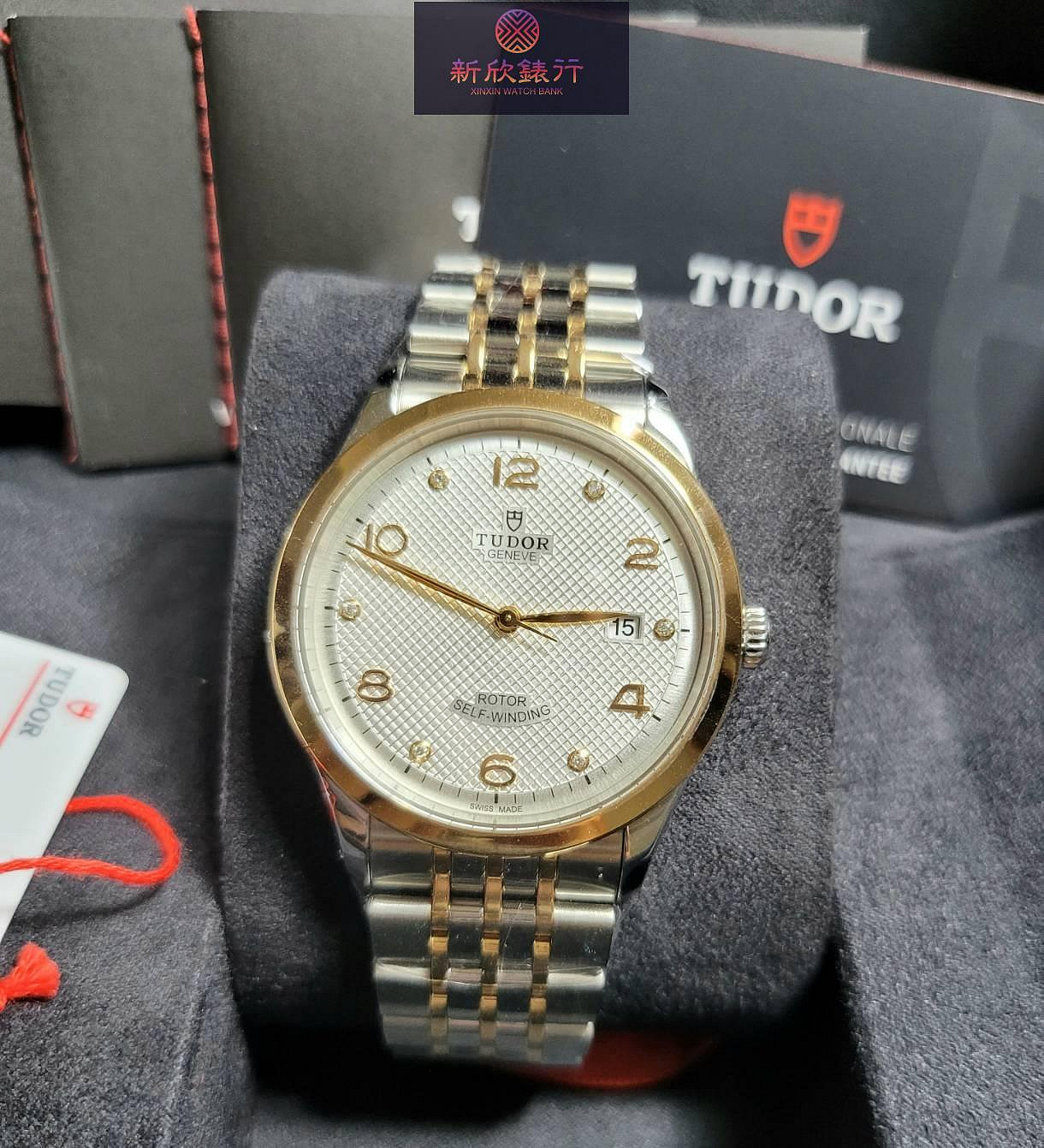 Tudor 帝鉈 91651 1926 41MM 半金款 白面 鑽石 台灣AD 非 79360 Rolex