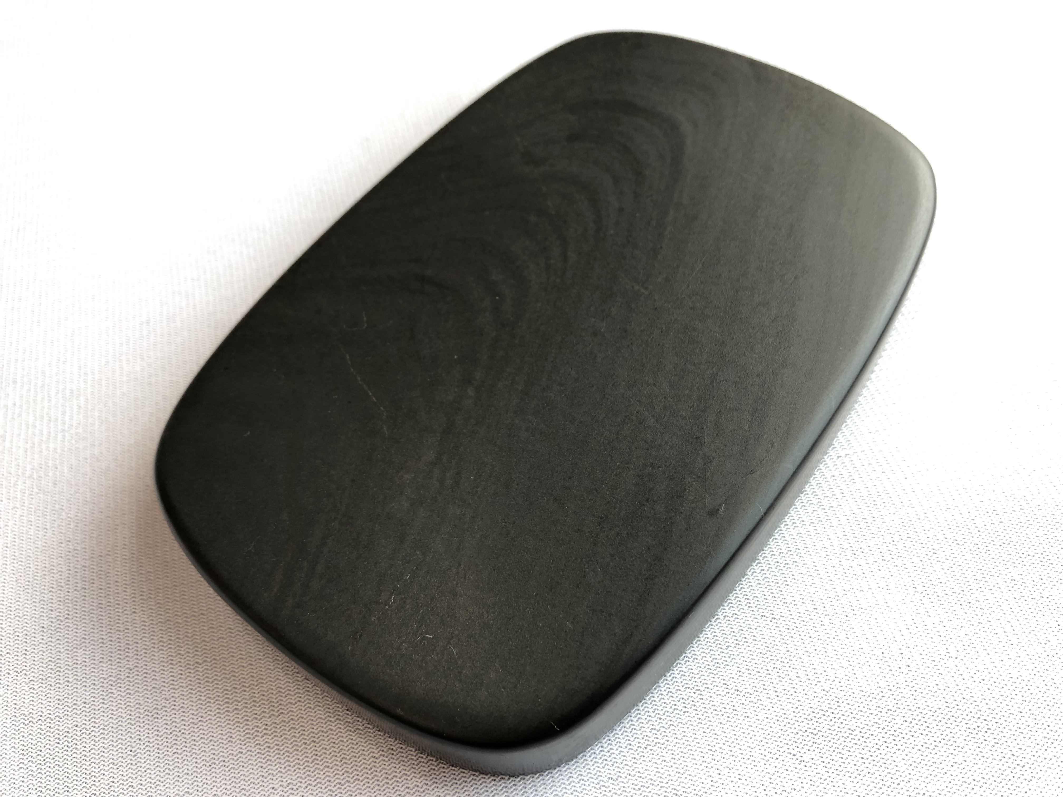 藏書樓】歙硯(水舷坑算子羅紋，腰圓門字硯) | Yahoo拍賣