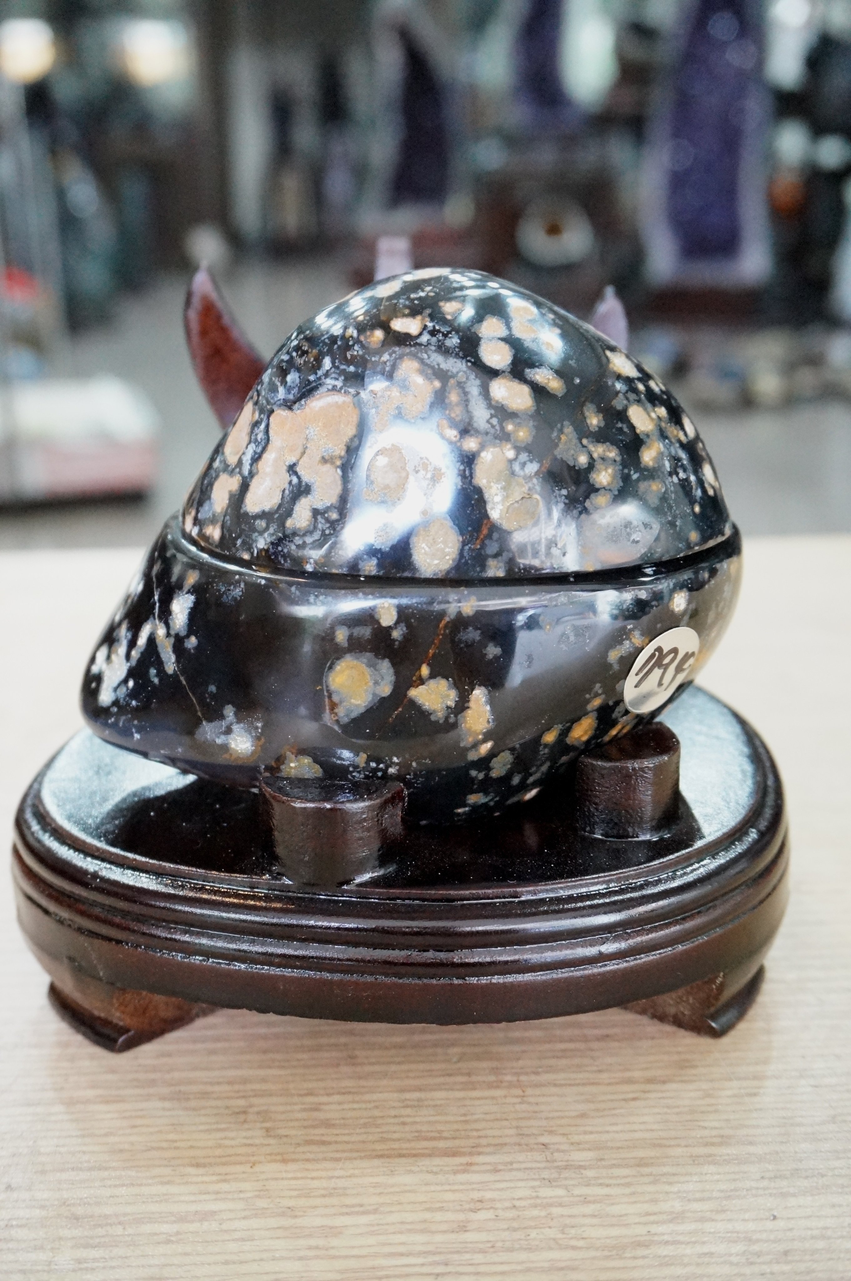 天然瑪瑙 聚宝盆 622g 双晶洞 花模様結晶 原石 一点物 S.D.小晶洞專賣店] 天然瑪瑙聚寶盆@實重:794g@黑瑪瑙皮內雙色結晶