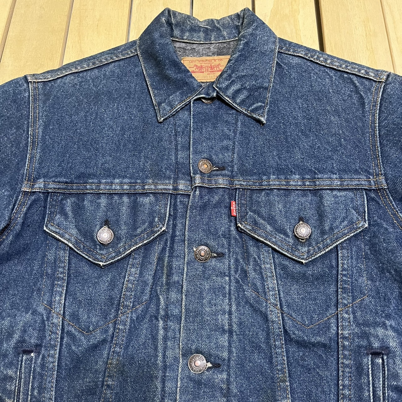 古著 Vintage 80's Levi's Levis 舖棉 毛毯 牛仔外套 單寧刷毛夾克 美國製