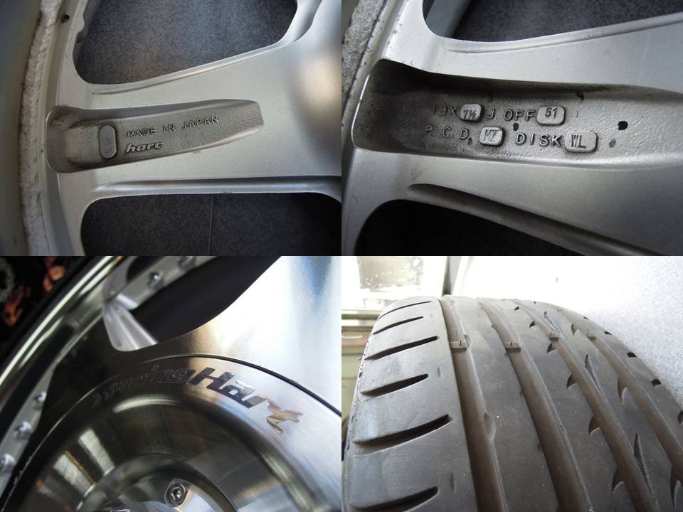 RACING HART CX 19インチ　8.5J9.5J センターキャップ付き RACING HART CX 19インチ 8.5J9.5J センターキャップ付き JDM 18