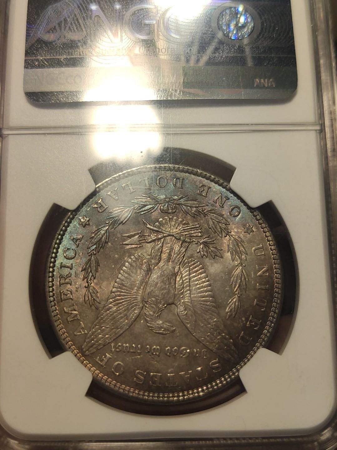 嚴選美國1887年摩根銀幣，五彩包漿歷久彌新正面自由女神像背面橄欖枝與箭摩根銀幣收藏錢幣古銅錢收藏| Yahoo拍賣