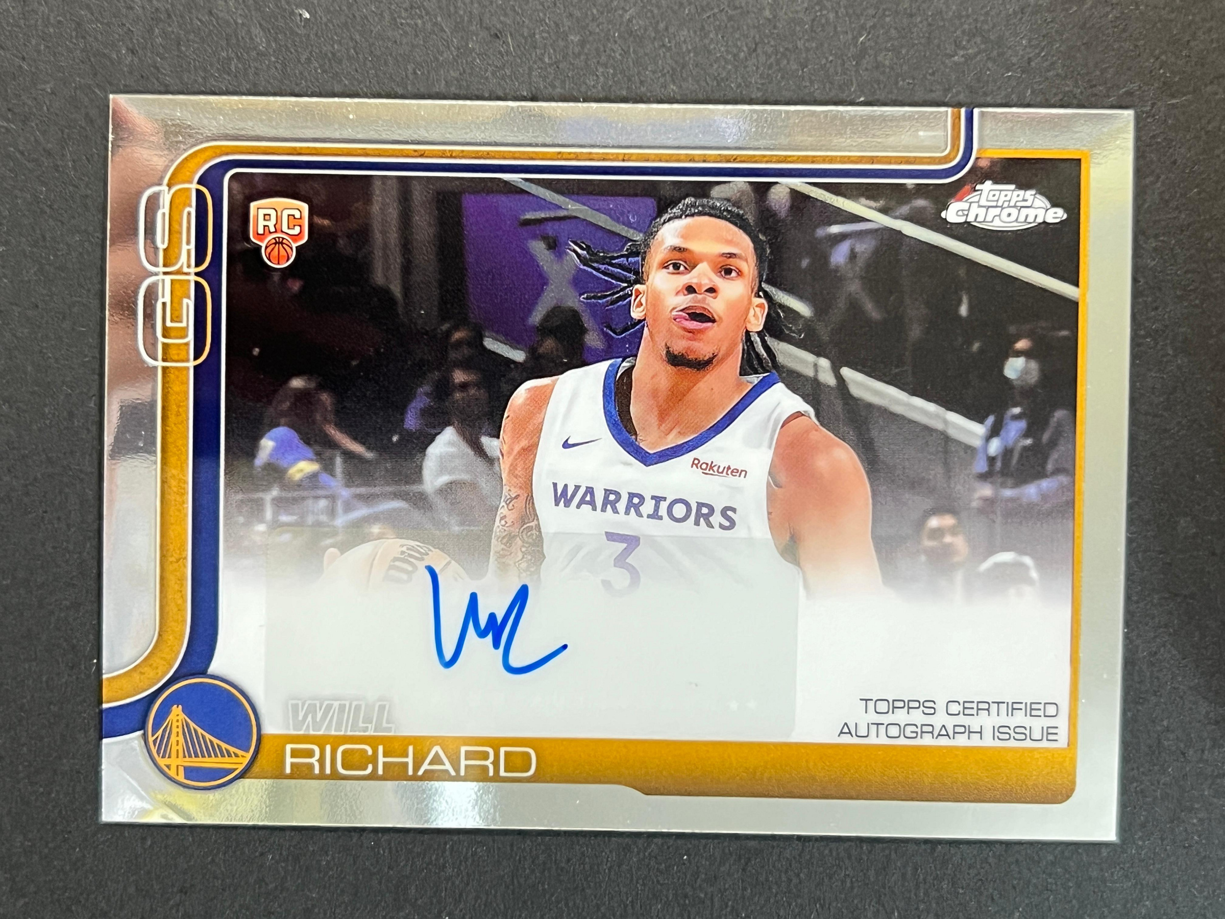 Will Richard 簽名AUTO TOPPS CHROME 2025-26 新人RC 230 | Yahoo拍賣
