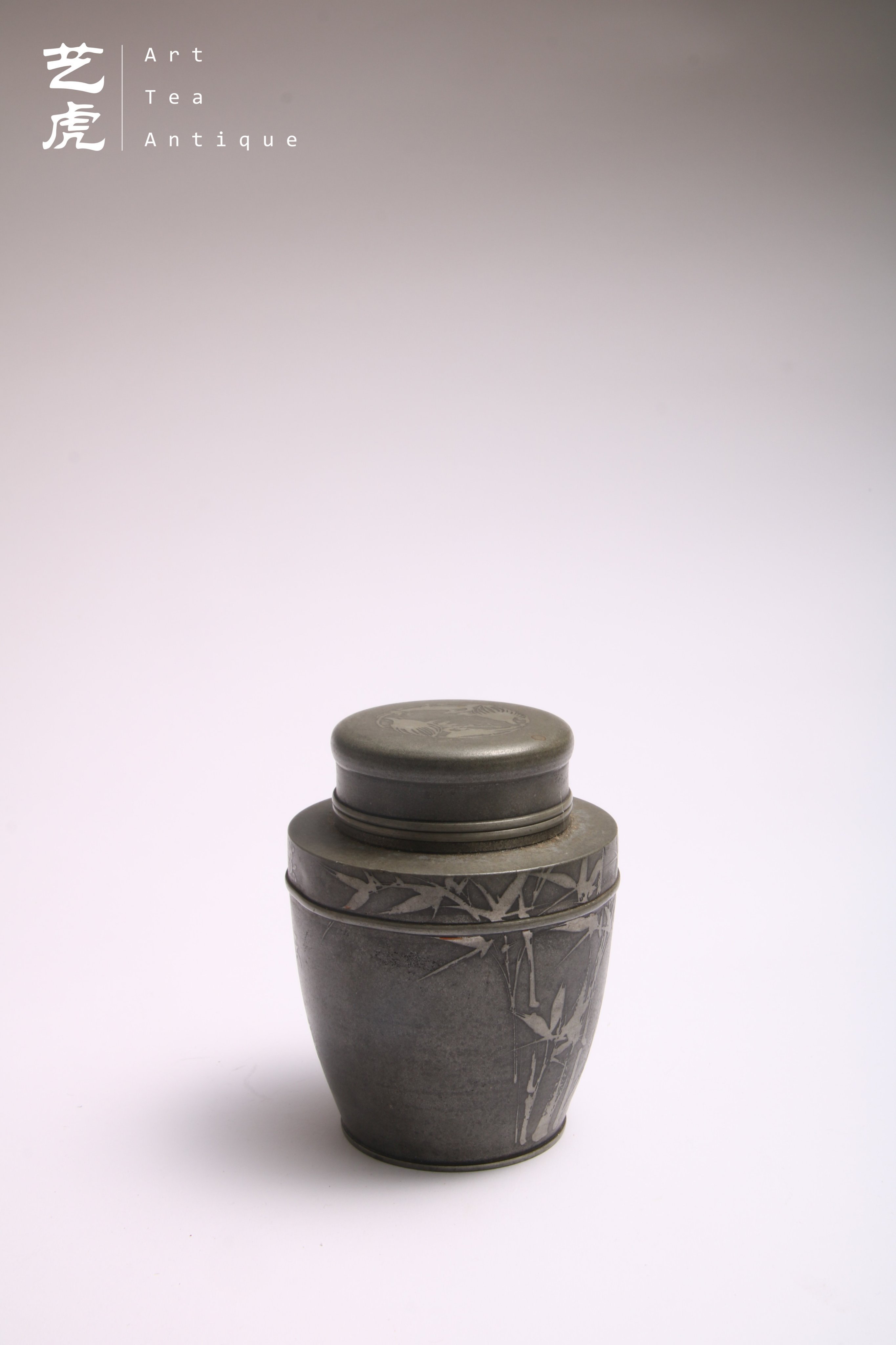 茶托,古錫製,清時代「林克瑞製」「長江萬龍瑞香殊店」 艺虎文人】日本老件林克瑞製錫罐茶倉/ 沈存周/ 龜文堂/ 龍文堂