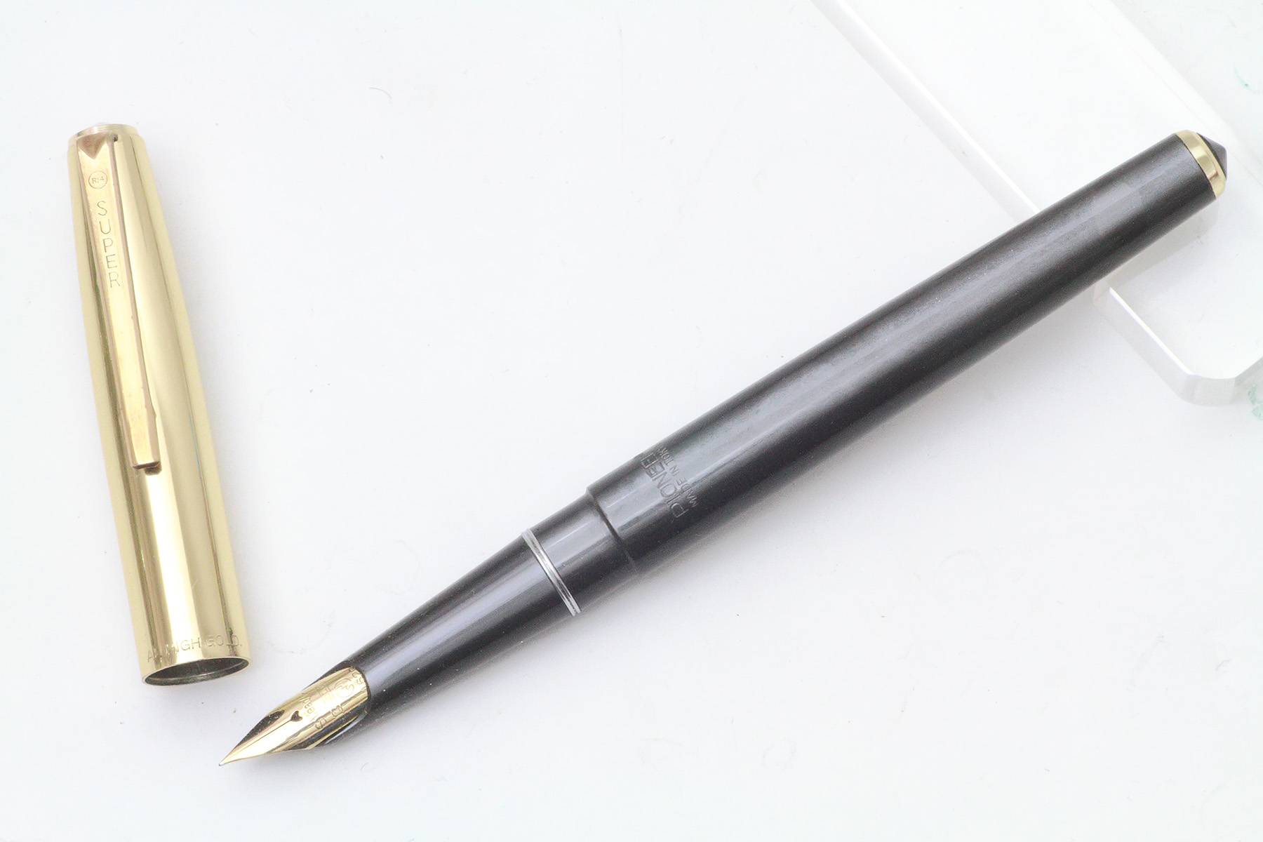 兜木銀次郎兜木先Pioneer 鋼筆14K 彈尖硬橡膠桿細字| Yahoo拍賣