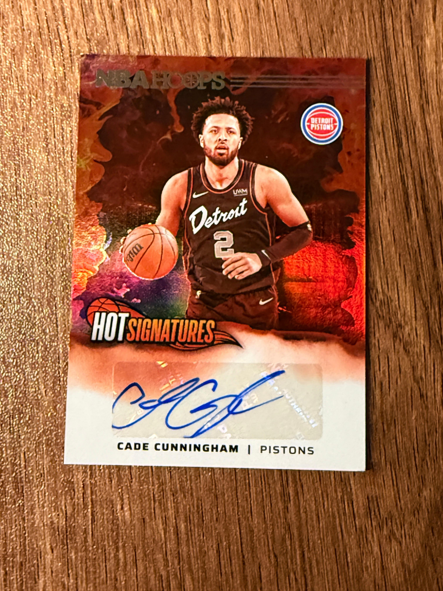 HOOPS HOT SIGNATURES Cade Cunningham auto 簽名2024-25 252 | Yahoo拍賣