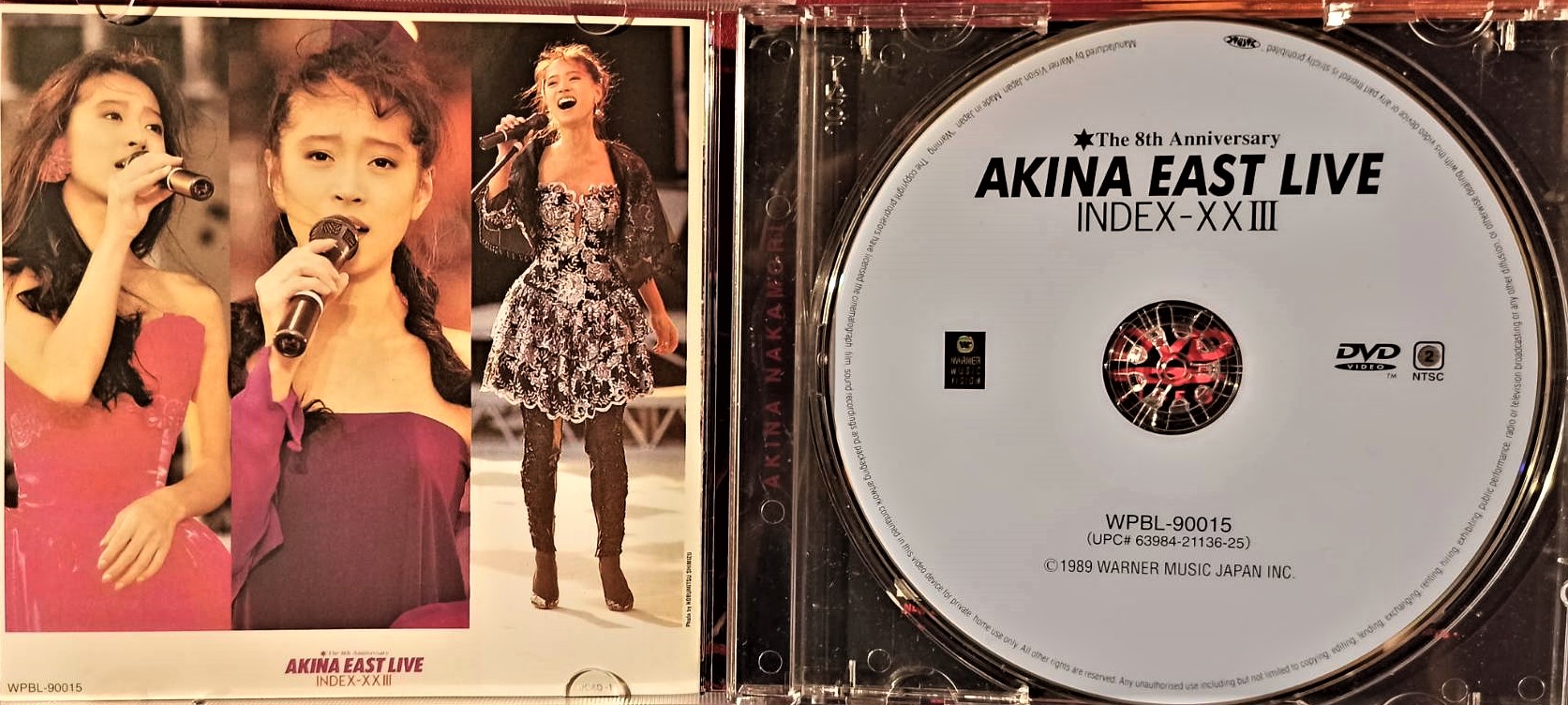 中森明菜 AKINA EAST LIVE INDEX-XXIII DVD 中森明菜--- Akina East Live Index Xxiii DVD ~ 日版二區已絕版