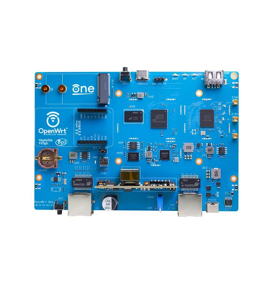 香蕉派Banana Pi OpenWrt One開發板 MT7981B路由器開發板 WiFi6網路板香蕉派