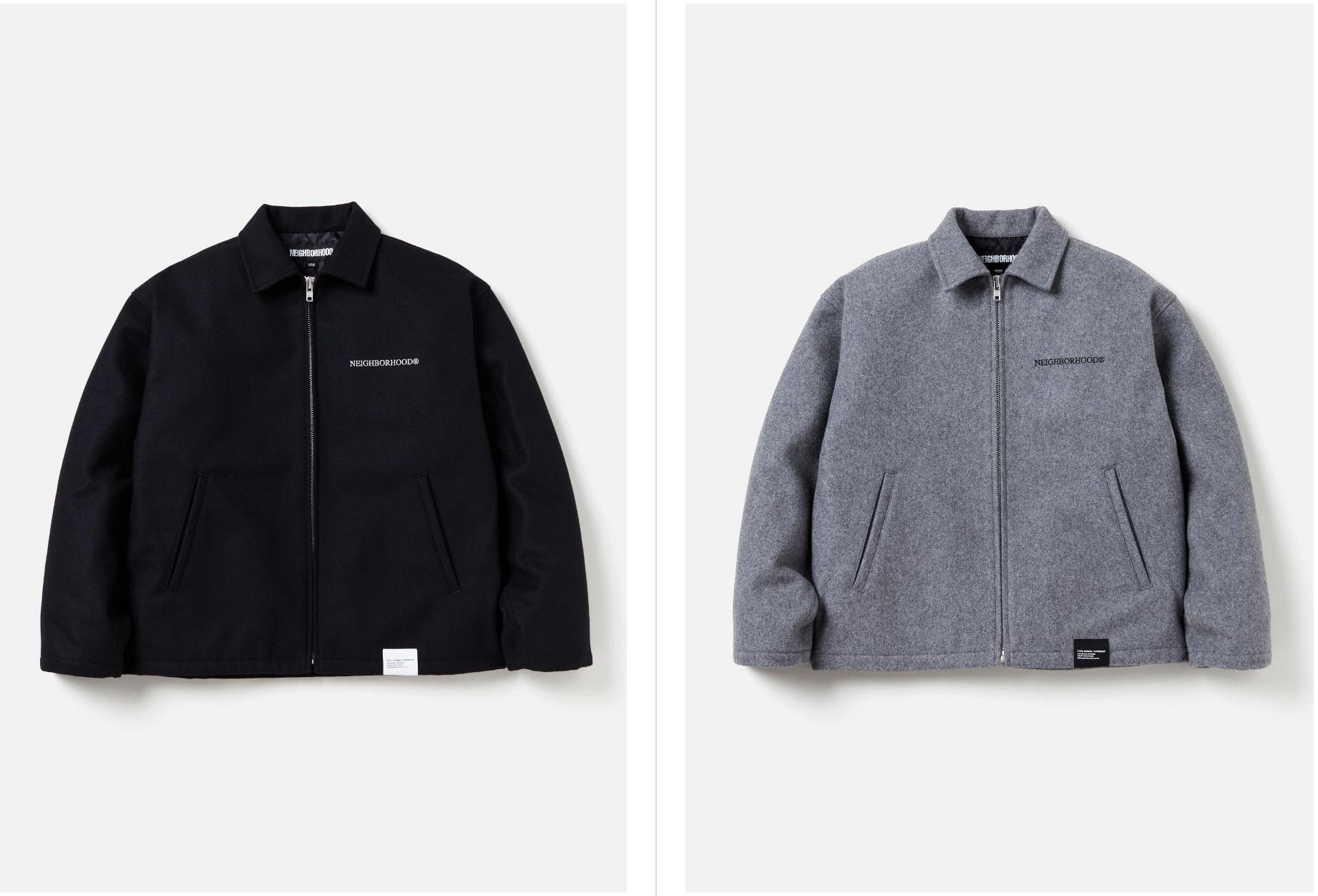 NEIGHBORHOOD MELTON ZIP WORK JACKET。太陽選物社242ZANH-JKM01