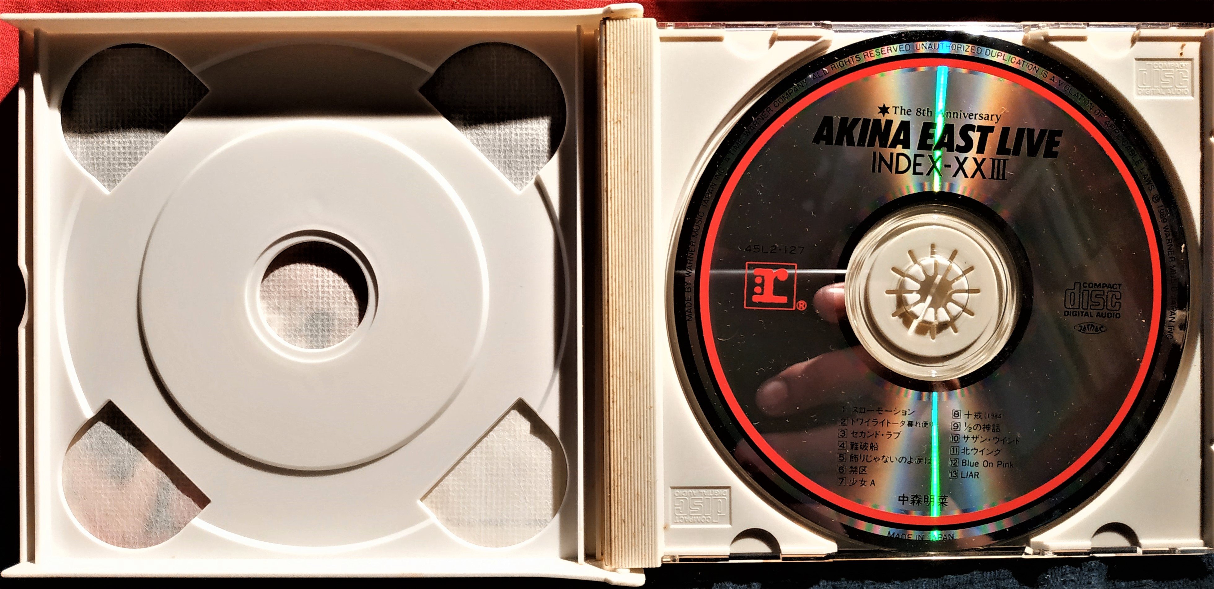 中森明菜--- Akina East Live Index XXIII ( 2CD ) - 二手絕版CD, 狀況