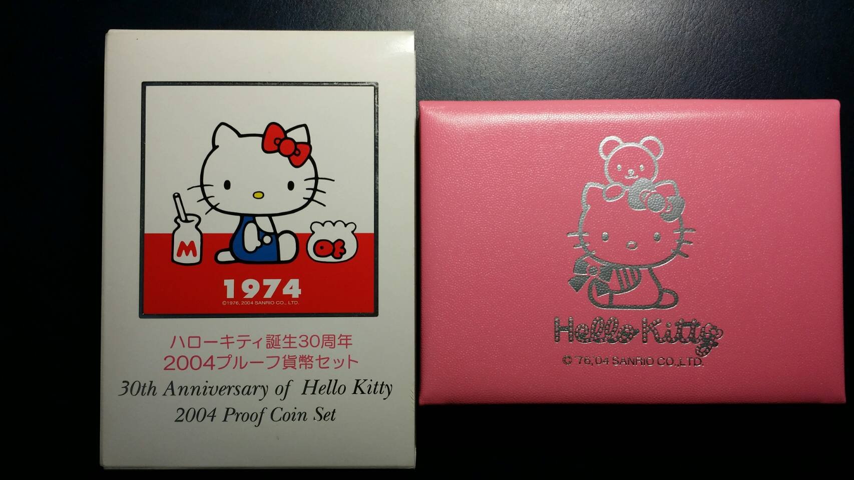 全新日本2004年Hello Kitty 凱蒂貓30 週年紀念套幣含銀幣| Yahoo拍賣