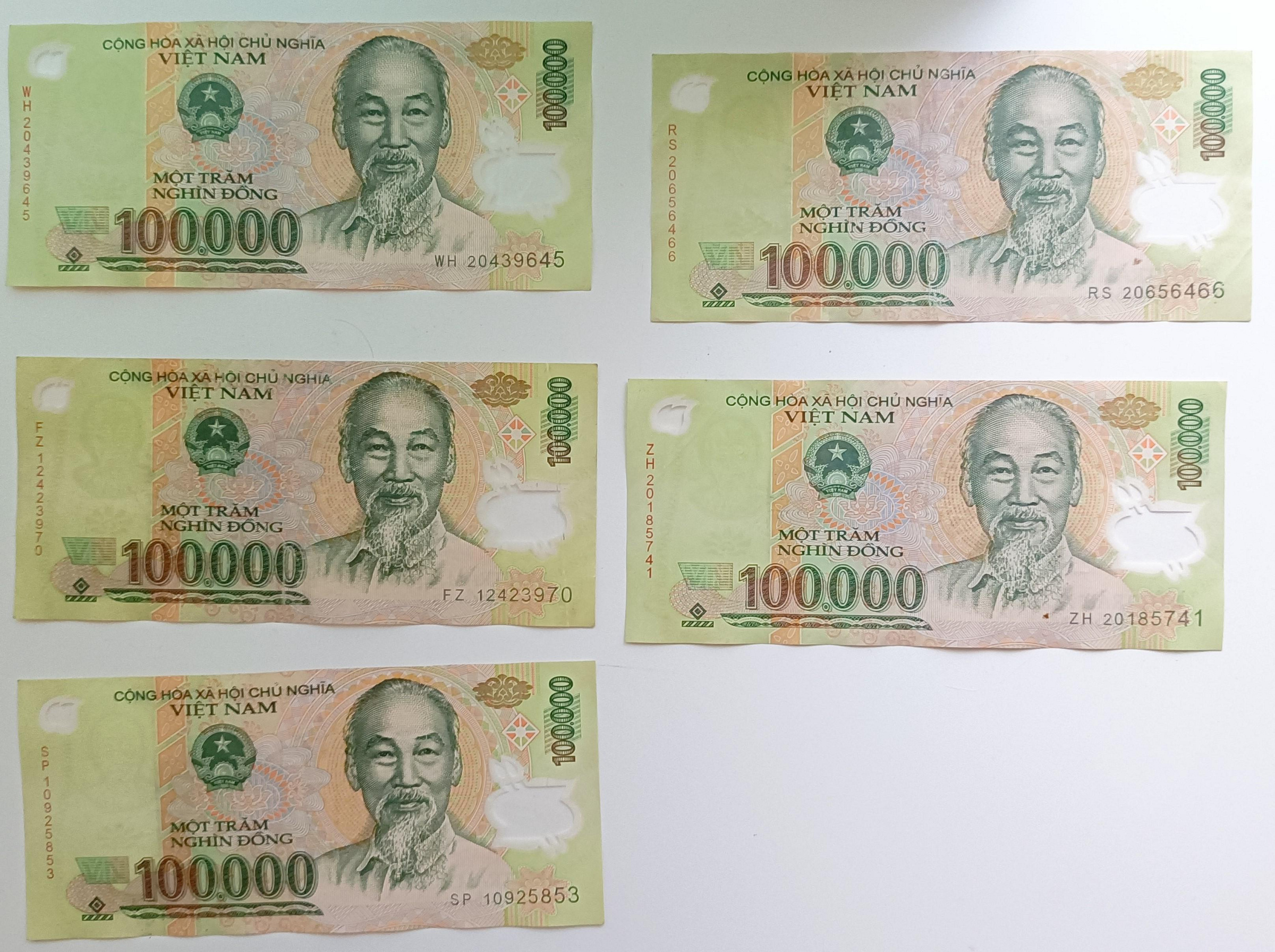 越南幣(越南盾) VND 100000 保證真鈔(版本和號碼隨機) | Yahoo拍賣